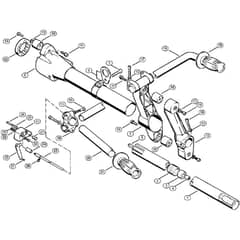 Genuine Stihl FS200 - 4109 / F - Drive tube assembly, Support tube, Handlebar