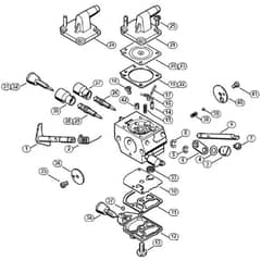 Genuine Stihl FS200 R / Q - Carburetor C1Q-S161, -S162, -S163, -S164, -S82, -S83, -S138, -S139