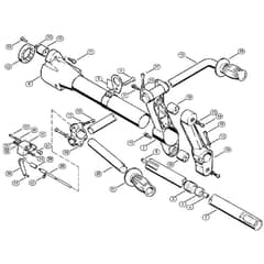 Genuine Stihl FS202 / F - Drive tube assembly, Support tube, Handlebar
