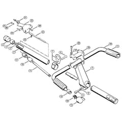Genuine Stihl FS202 / L - FS 202: Drive tube assembly, Handlebar
