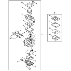 Stihl FS235 - Carburetor 4151-02 - Parts Diagram