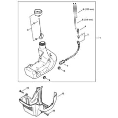 Stihl FS235 - Fuel Tank - Parts Diagram