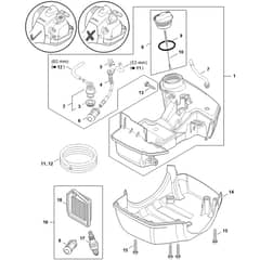 Stihl FS240.0 R - Fuel Tank - Parts Diagram