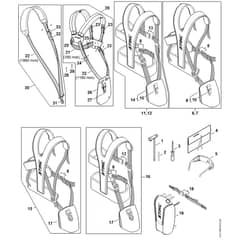 Stihl FS240.0 R - Tools, Full Harness - Parts Diagram