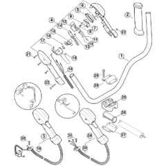 Genuine Stihl FS24 C-E / F - Bike handle