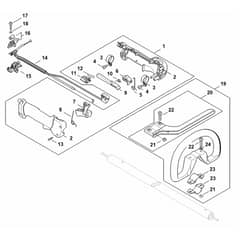 Stihl FS250.0 R - Control Handle - Parts Diagram