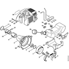 Stihl FS25-4 - Clutch Housing - Parts Diagram