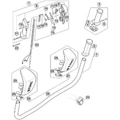 Genuine Stihl FS260 / O - Bike handle FS 260