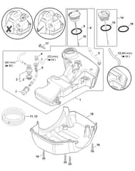 Genuine Stihl FS260 R / D - Fuel Tank