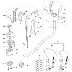Stihl FS261.0 C-E Z - Handlebar, Control Handle - Parts Diagram