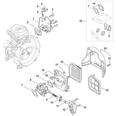 Stihl FS261.0 C-E Z - Spacer Flange, Air Filter - Parts Diagram