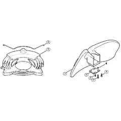 Genuine Stihl FS290 / Q - Transport guard, Shredder deflector
