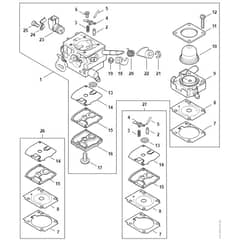 Stihl FS361.0 C-EM - Carburetor - Parts Diagram