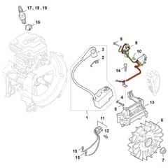 Stihl FS361.0 C-EM - Ignition System - Parts Diagram