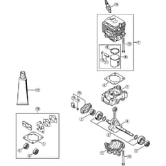 Genuine Stihl FS40 - 4144 / A - Crankcase, Cylinder