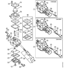 Genuine Stihl FS40 - 4144 / J - Carburettor C1M-S226, C1M-S207, C1M-S145