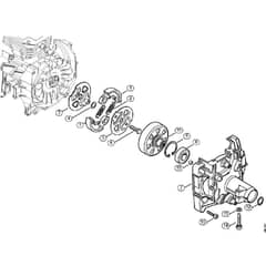 Genuine Stihl FS410 C-EM L / K - Clutch, Clutch housing