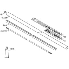 Genuine Stihl FS410 / M - Drive tube assembly