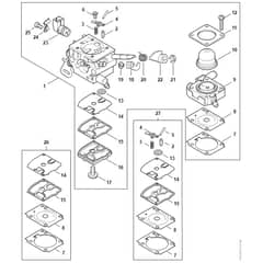 Stihl FS411 C-EM - Carburetor - Parts Diagram
