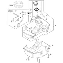 Stihl FS411 C-EM - Fuel Tank - Parts Diagram