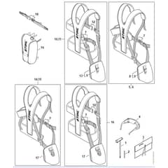 Stihl FS411 C-EM - Tools, Full Harness - Parts Diagram