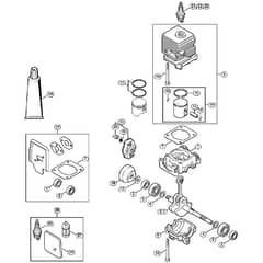 Genuine Stihl FS45 C-E / A - Crankcase, Cylinder