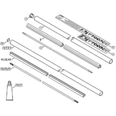 Genuine Stihl FS460 C-EM / K - Drive tube assembly