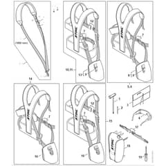 Stihl FS460 C-EM - Tools, Full Harness - Parts Diagram
