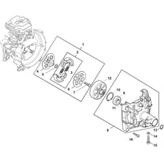 Stihl FS461.0 C-EM - Clutch, Clutch Housing - Parts Diagram