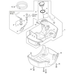 Stihl FS461.0 C-EM - Fuel Tank - Parts Diagram