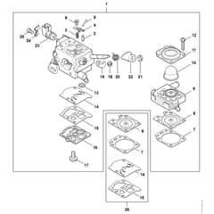 Stihl FS461 C-EM - Carburetor Wtf-12 - Parts Diagram