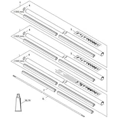 Stihl FS461 C-EM - Drive Tube Assembly - Parts Diagram