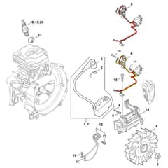 Stihl FS461 C-EM - Ignition System - Parts Diagram