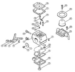 Genuine Stihl FS46 C-E Z / AA - Carburetor C1Q-S44