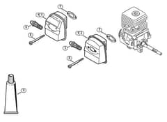 Genuine Stihl FS46 C-E Z / E - Muffler