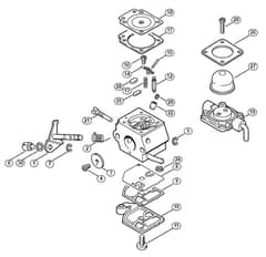 Genuine Stihl FS46 C-E Z / Y - Carburetor C1Q-S58 (27.2001)