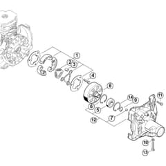 Genuine Stihl FS490 C-EM / K - Clutch, Clutch housing