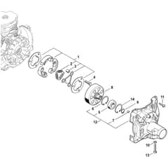 Stihl FS491.0 C-EM - Clutch, Clutch Housing - Parts Diagram