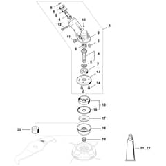 Stihl FS491.0 C-EM - Gear Head - Parts Diagram