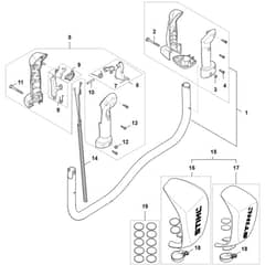 Stihl FS491.0 C-EM - Handlebar, Control Handle - Parts Diagram