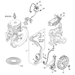 Stihl FS491.0 C-EM - Ignition System - Parts Diagram
