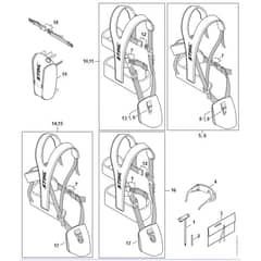 Stihl FS491.0 C-EM - Tools, Full Harness - Parts Diagram