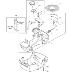 Stihl FS491 C-EM - Fuel Tank - Parts Diagram