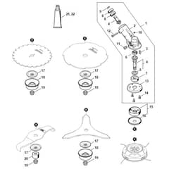 Stihl FS491 C-EM - Gear Head - Parts Diagram