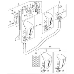 Stihl FS491 C-EM - Handlebar, Control Handle - Parts Diagram