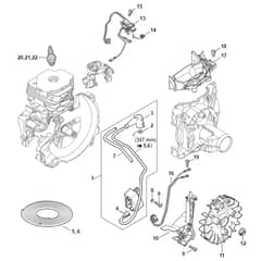 Stihl FS491 C-EM - Ignition System - Parts Diagram
