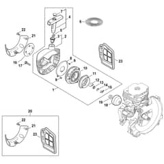 Stihl FS491 C-EM - Rewind Starter - Parts Diagram