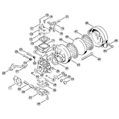 Genuine Stihl FS50 - 4118 / G - Carburetor, Air filter