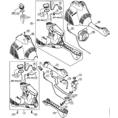Genuine Stihl FS50 - 4144 / F - Motor housing