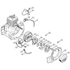 Genuine Stihl FS550 L / C - Ignition system, Clutch